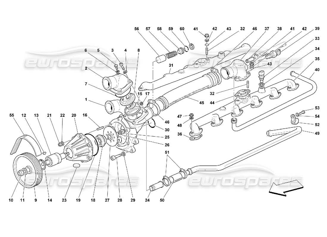 diagramma della parte contenente il codice parte 103039