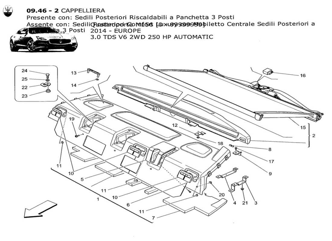 diagramma della parte contenente il codice parte 675000395