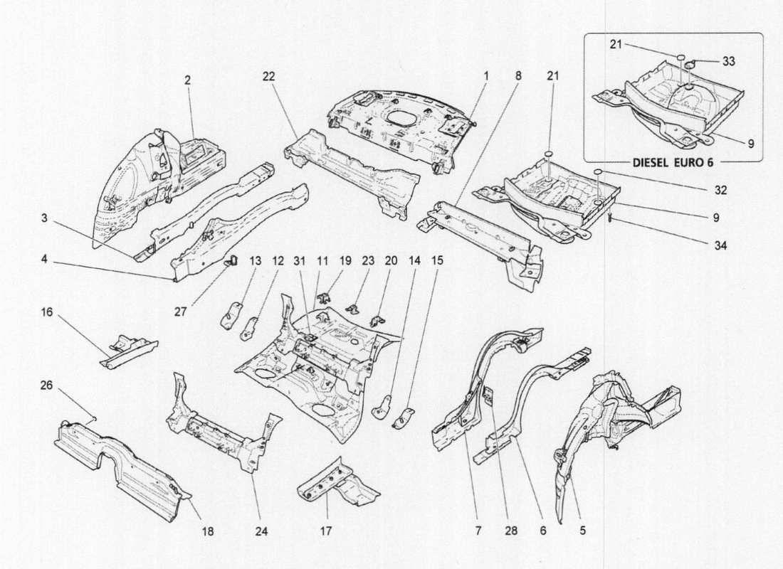 diagramma della parte contenente il codice parte 673005312