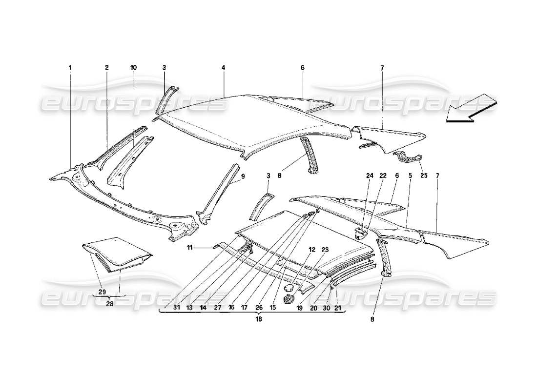 diagramma della parte contenente il codice parte 62981800