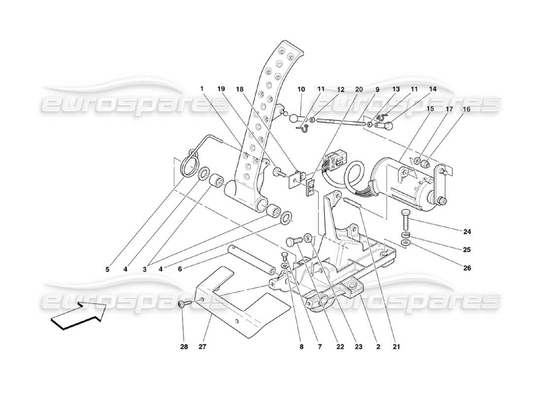 diagramma della parte contenente il codice parte 65711900