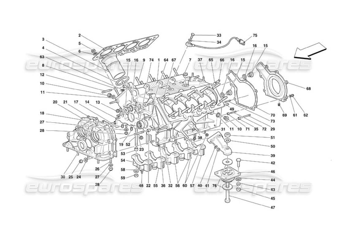 diagramma della parte contenente il codice parte 180656