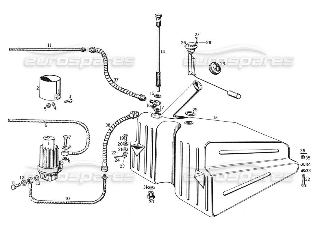 diagramma della parte contenente il codice parte 93913