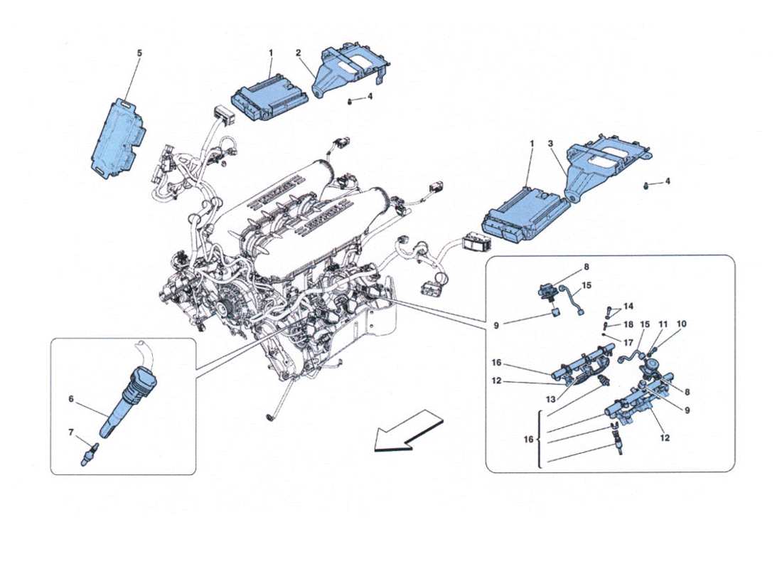 diagramma della parte contenente il codice parte 238263