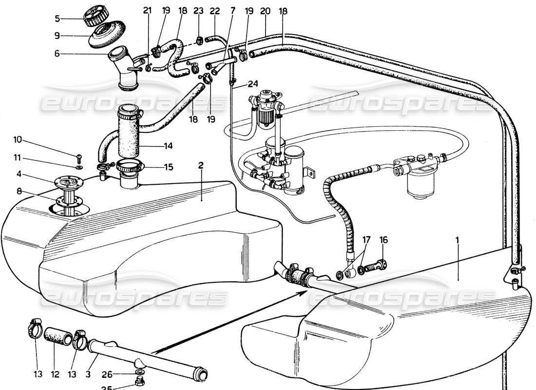 diagramma della parte contenente il codice parte 95606