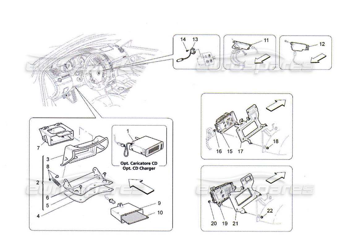 diagramma della parte contenente il codice parte 980139372