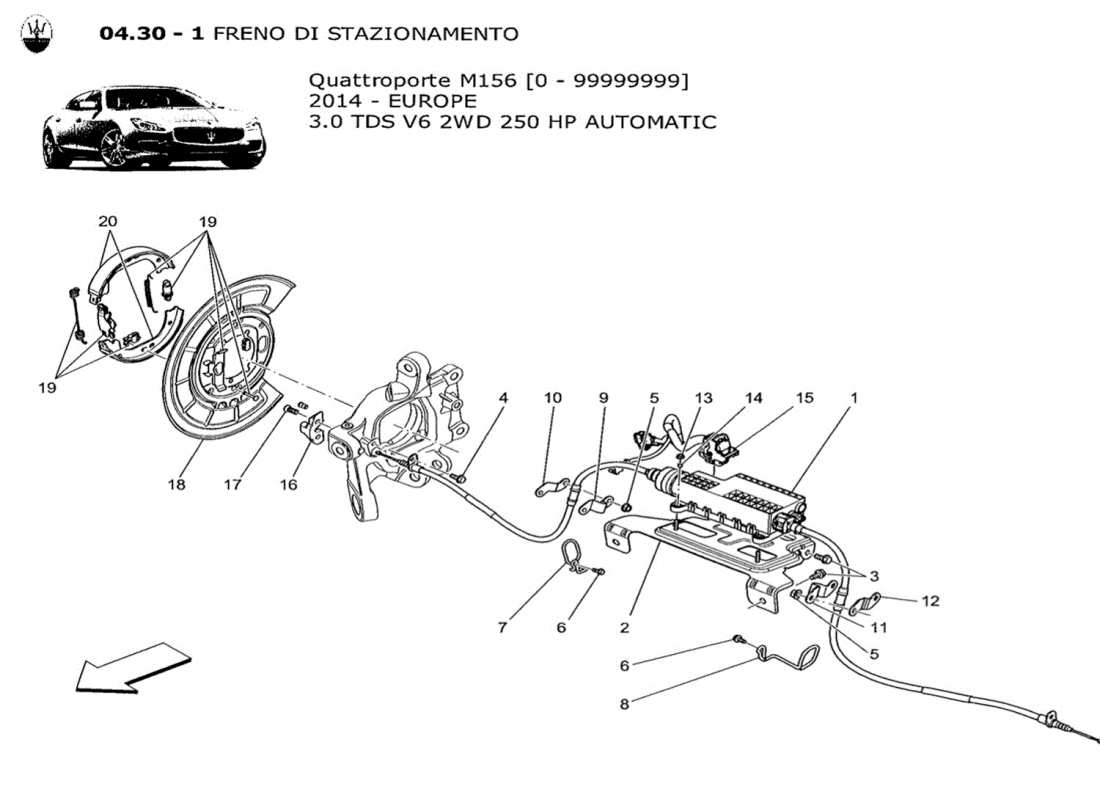 diagramma della parte contenente il codice parte 675000087