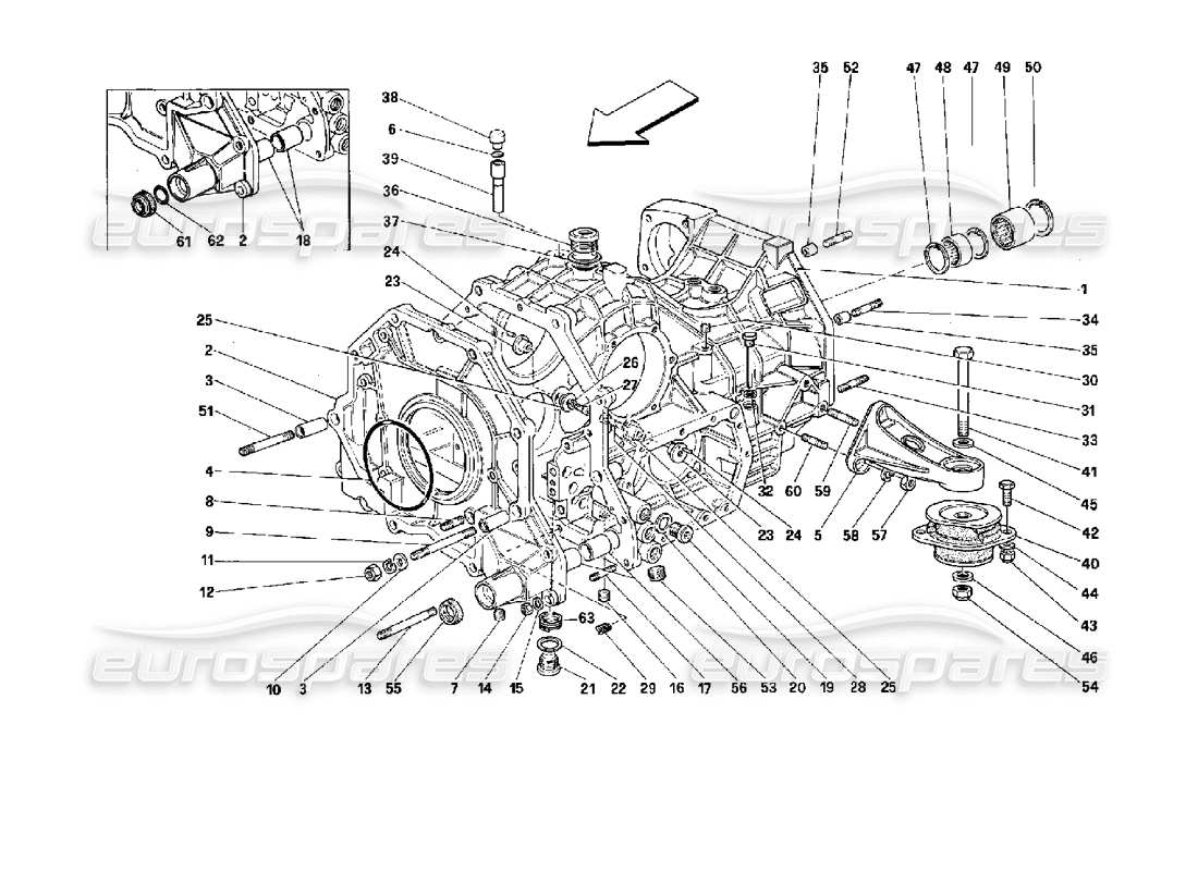 diagramma della parte contenente il codice parte 140201