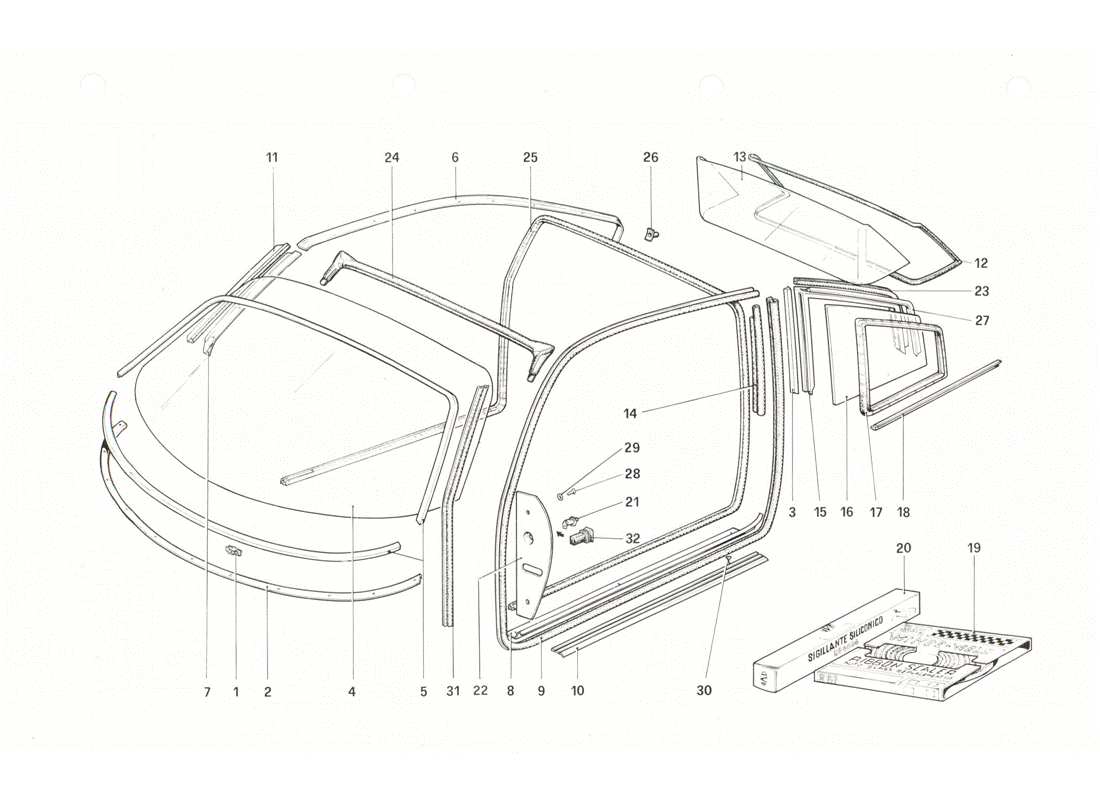 diagramma della parte contenente il codice parte 60089505