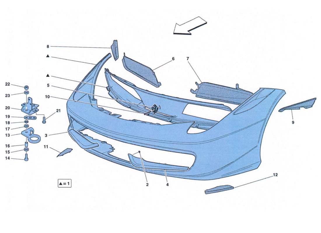 diagramma della parte contenente il codice parte 12541970