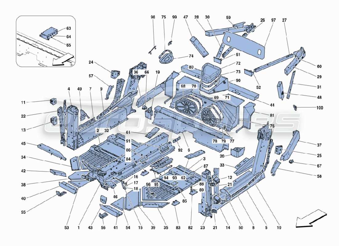 diagramma della parte contenente il codice parte 88302400