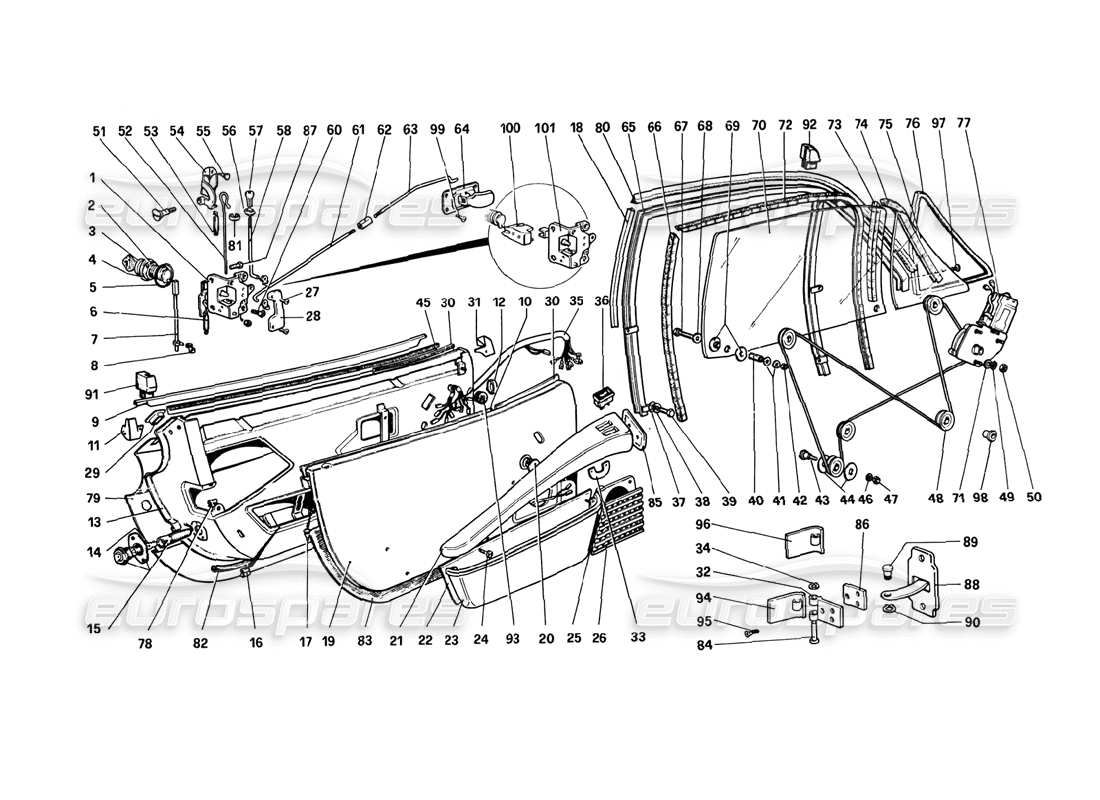 diagramma della parte contenente il codice parte 60199007