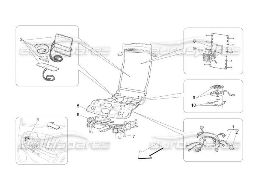 diagramma della parte contenente il codice parte 980139490