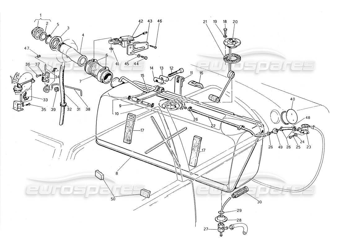 diagramma della parte contenente il codice parte 342500520