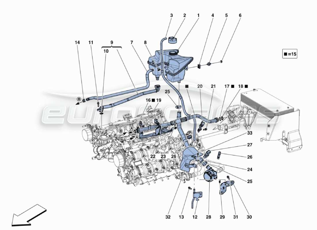 diagramma della parte contenente il codice parte 303560