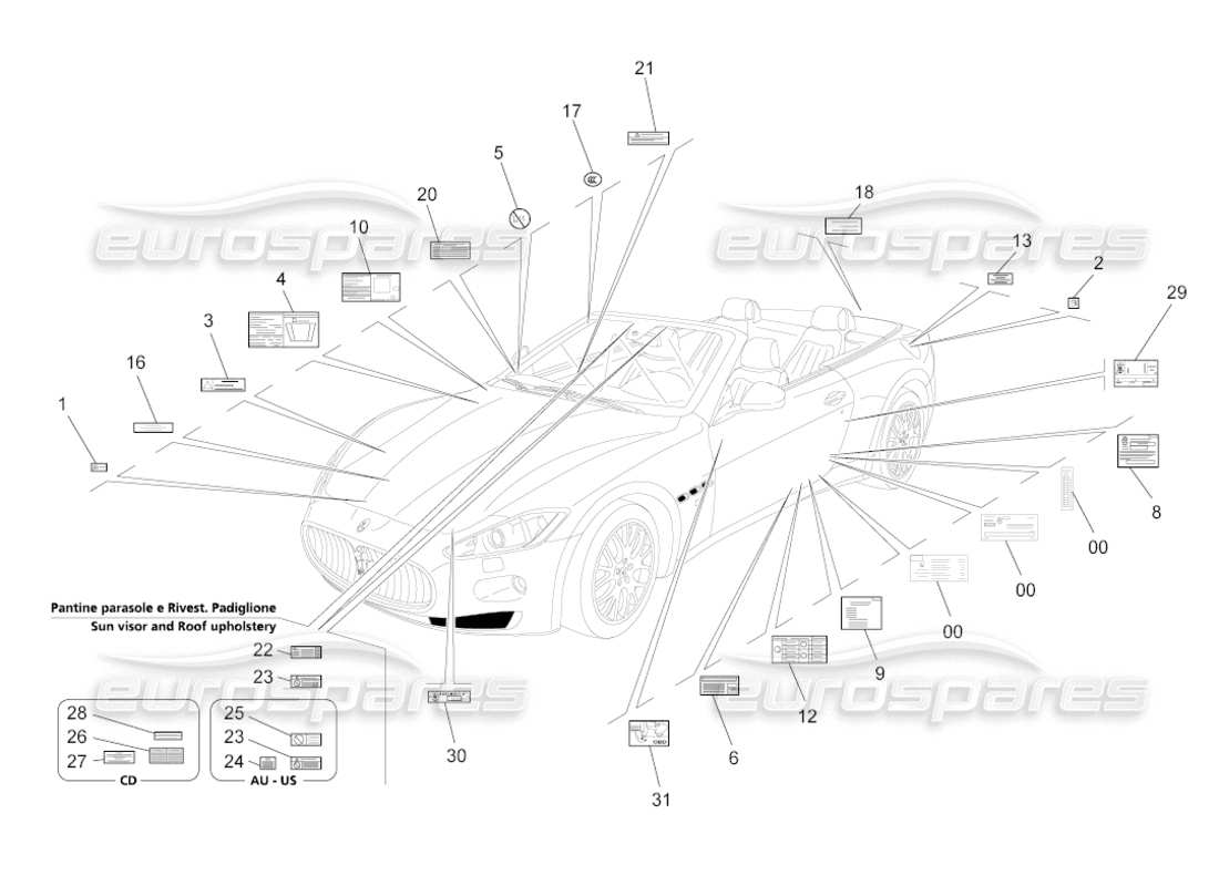 diagramma della parte contenente il codice parte 238542