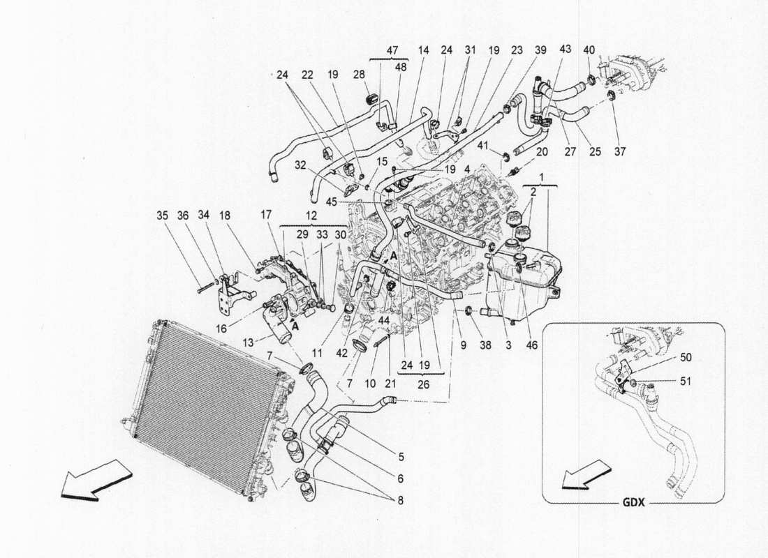 diagramma della parte contenente il codice parte 670030293