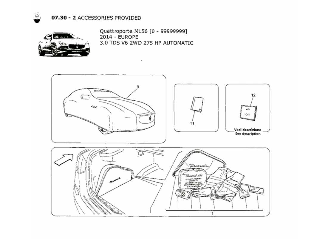 diagramma della parte contenente il codice parte 940000284