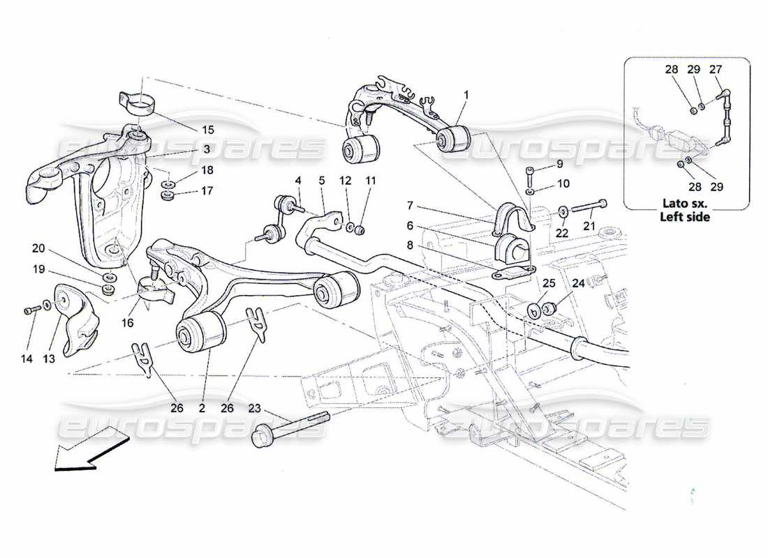 diagramma della parte contenente il codice parte 980139892