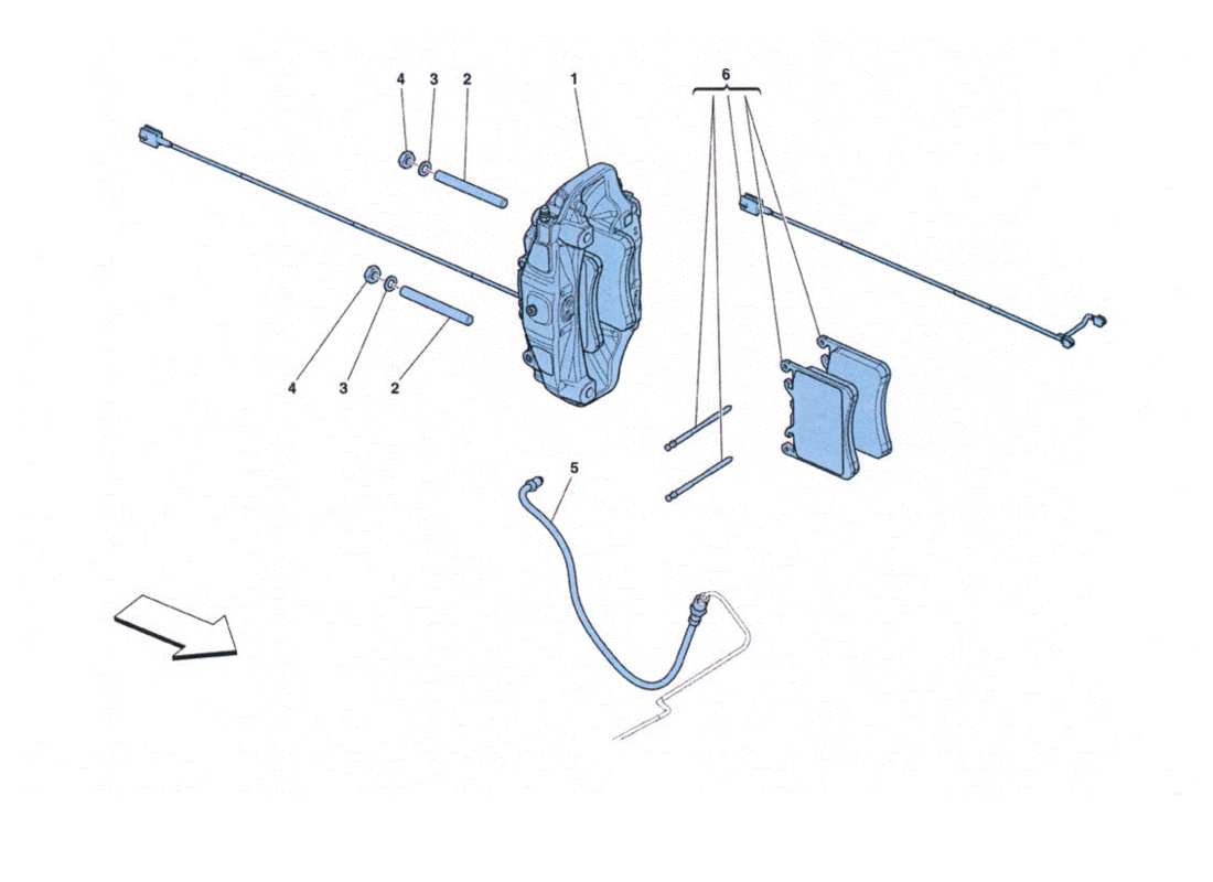 diagramma della parte contenente il codice parte 225857