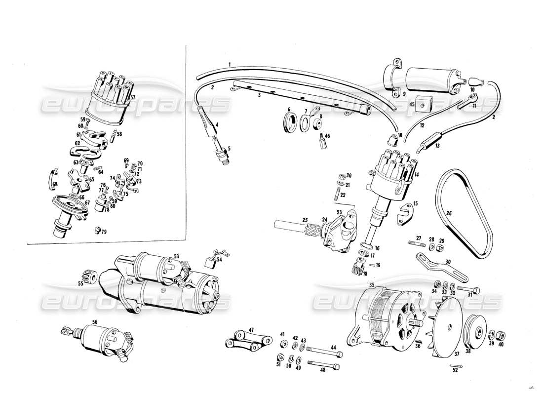 diagramma della parte contenente il codice parte 001620613