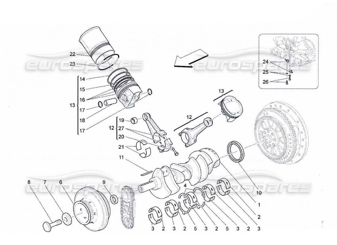 diagramma della parte contenente il codice parte 281167