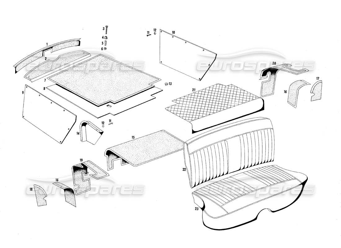 diagramma della parte contenente il codice parte 107 bp 58817