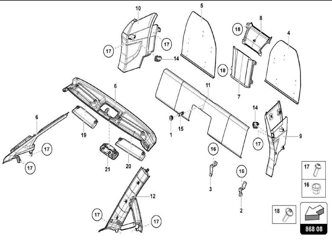 diagramma della parte contenente il codice parte 7l6127477