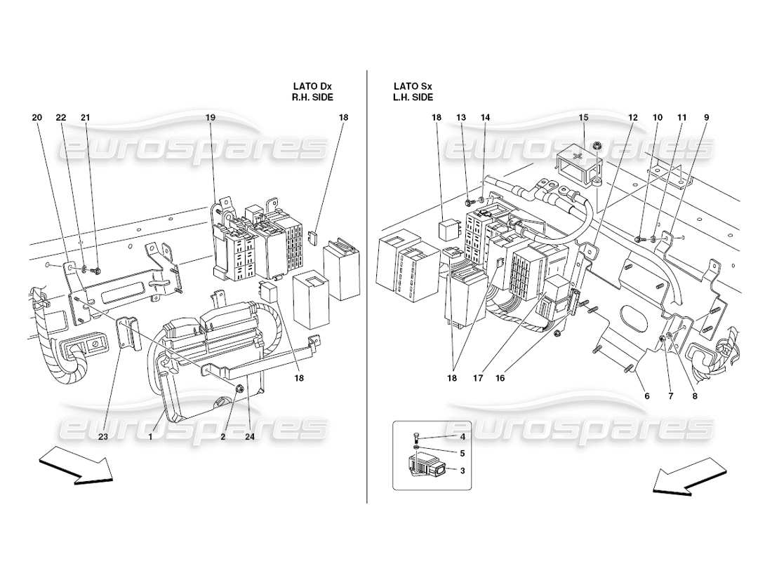 diagramma della parte contenente il codice parte 228727