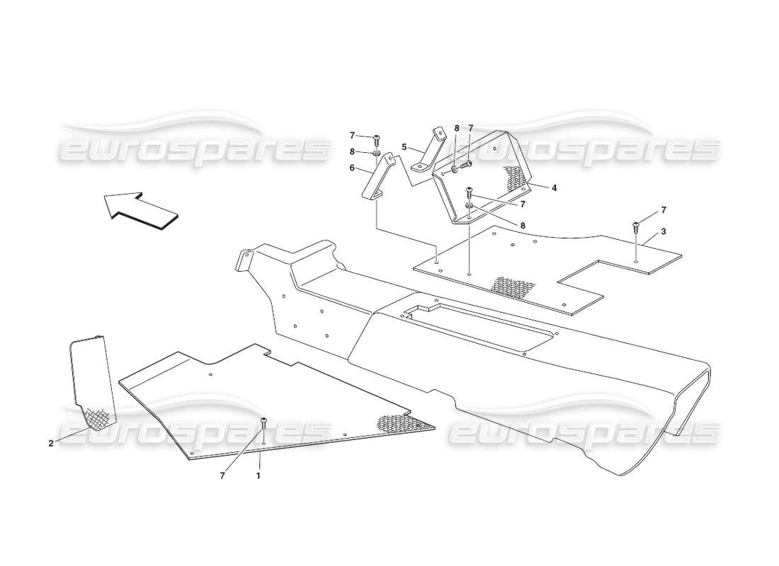 diagramma della parte contenente il codice parte 69739000
