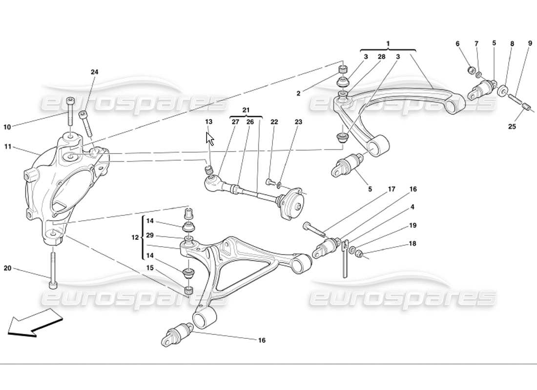 diagramma della parte contenente il codice parte 184609