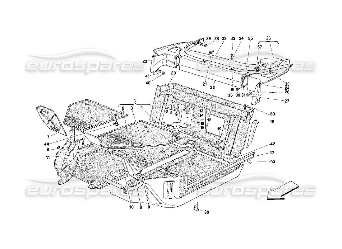 diagramma della parte contenente il codice parte 635736..