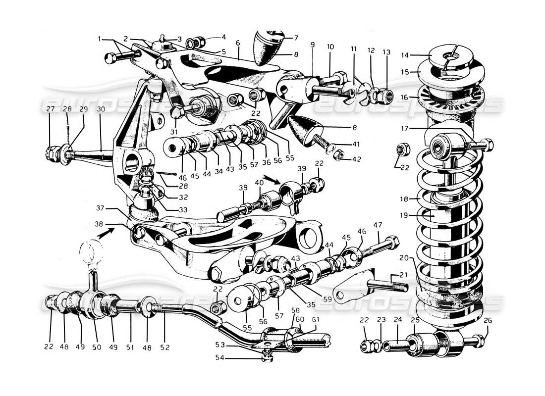 diagramma della parte contenente il codice parte 101008