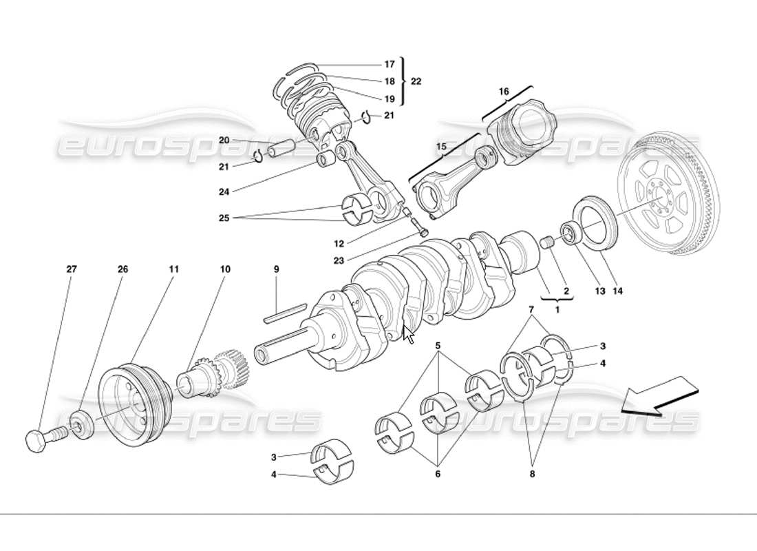 diagramma della parte contenente il codice parte 212652