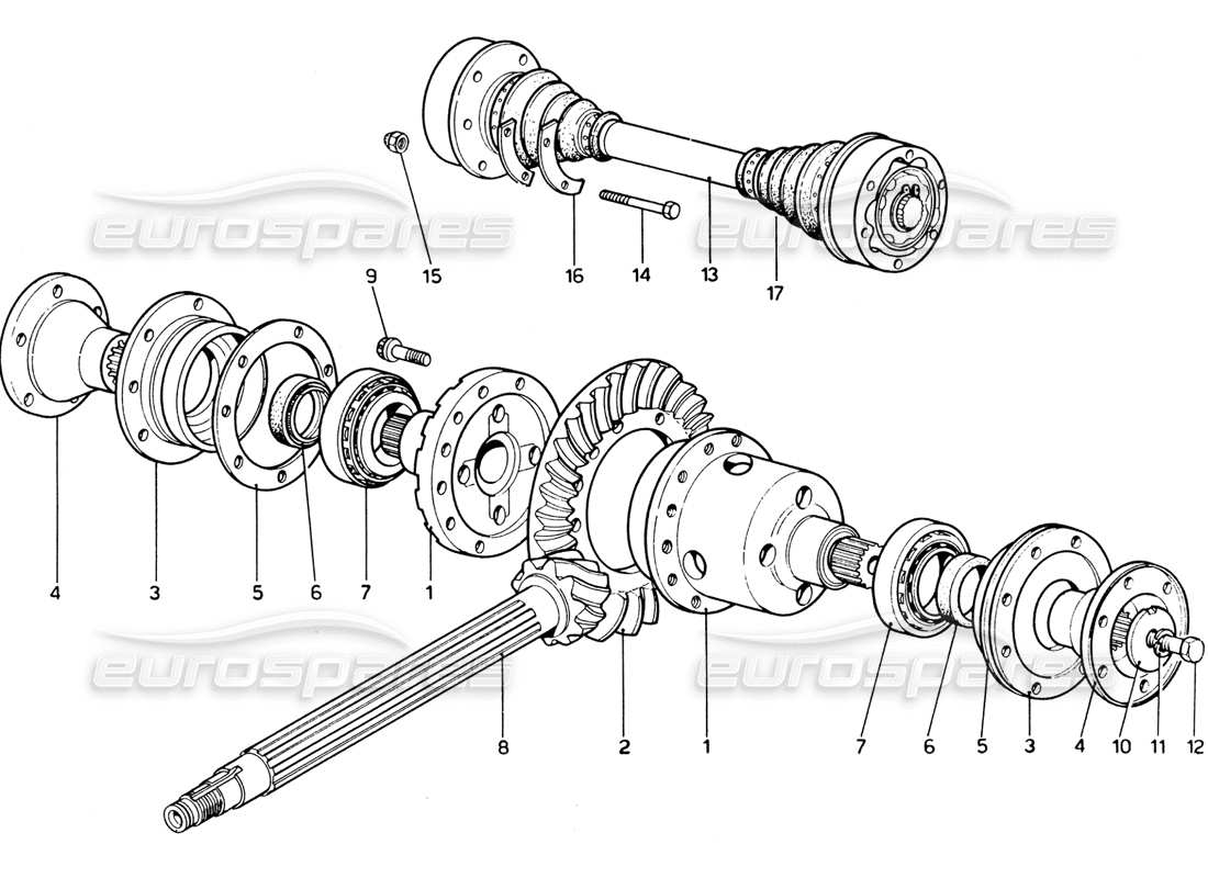 diagramma della parte contenente il codice parte m18x65-uni 5738