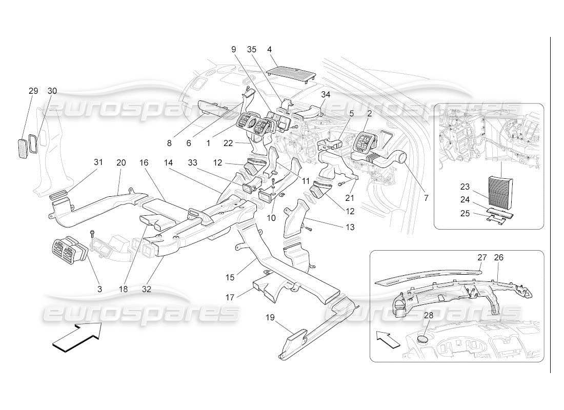 maserati qtp. (2007) 4.2 auto unità a c: diagramma della parte di diffusione