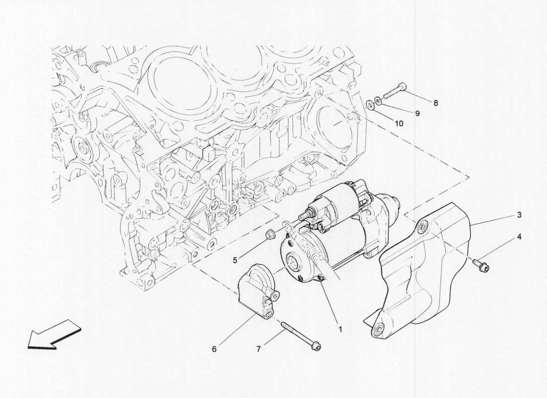 maserati qtp. v6 3.0 bt 410bhp 2wd 2017 controllo elettronico: diagramma delle parti di accensione del motore
