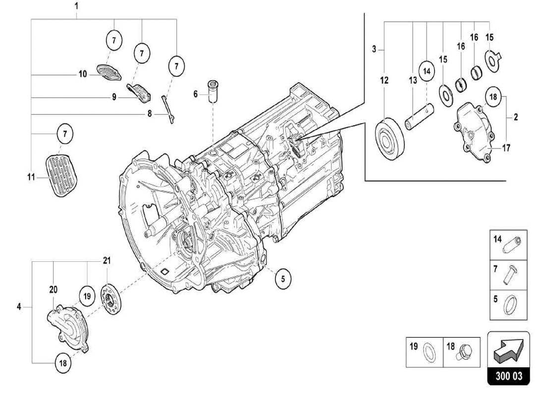 lamborghini centenario spider componenti esterni per cambio diagramma delle parti