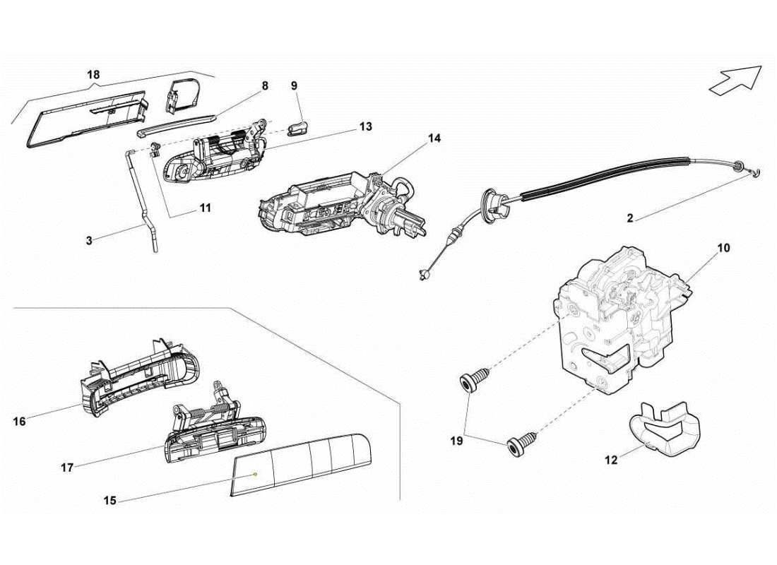 lamborghini gallardo sts ii sc porte diagramma delle parti