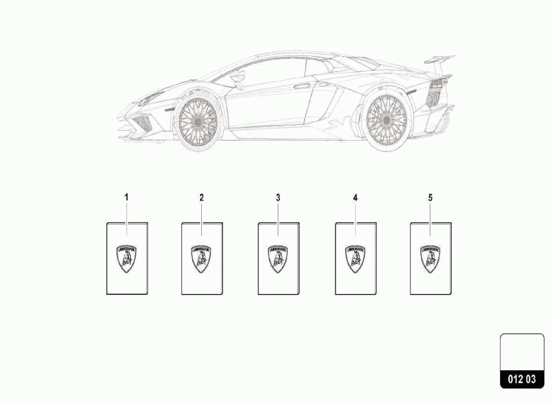 lamborghini centenario spider letteratura diagramma delle parti