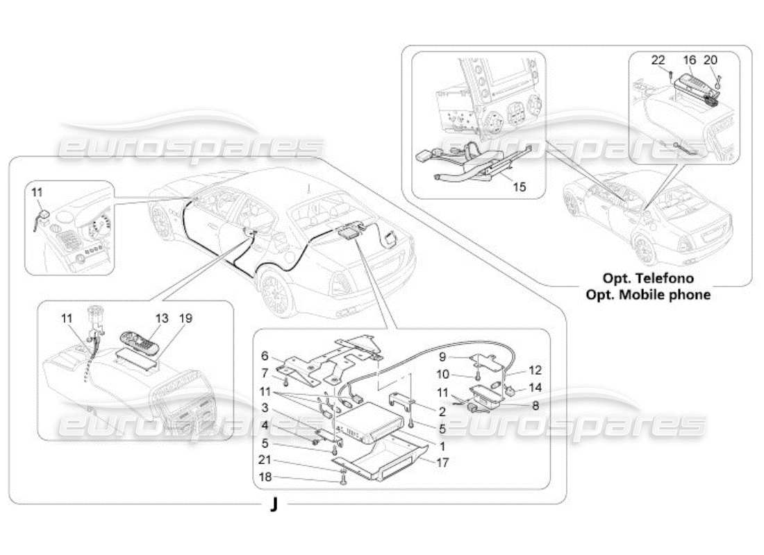 maserati qtp. (2005) 4.2 diagramma delle parti del sistema it