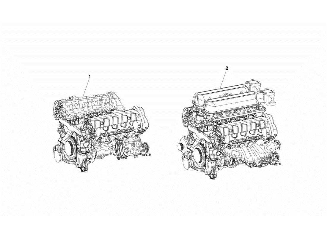 lamborghini gallardo sts ii sc motore diagramma delle parti