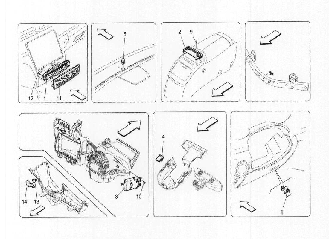 maserati qtp. v6 3.0 bt 410bhp 2wd 2017 unità a c: diagramma delle parti del controllo elettronico