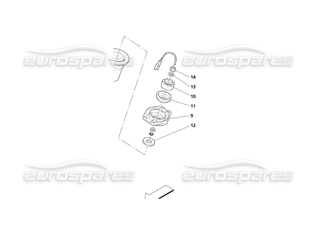 maserati qtp. (2003) 4.2 schema delle parti del telaio posteriore