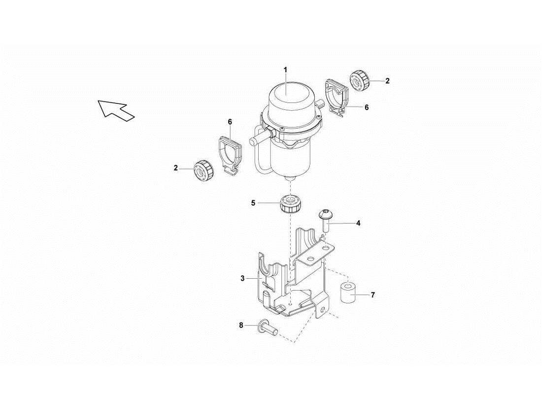 lamborghini gallardo lp560-4s update pompa del sistema frenante elettrico diagramma delle parti