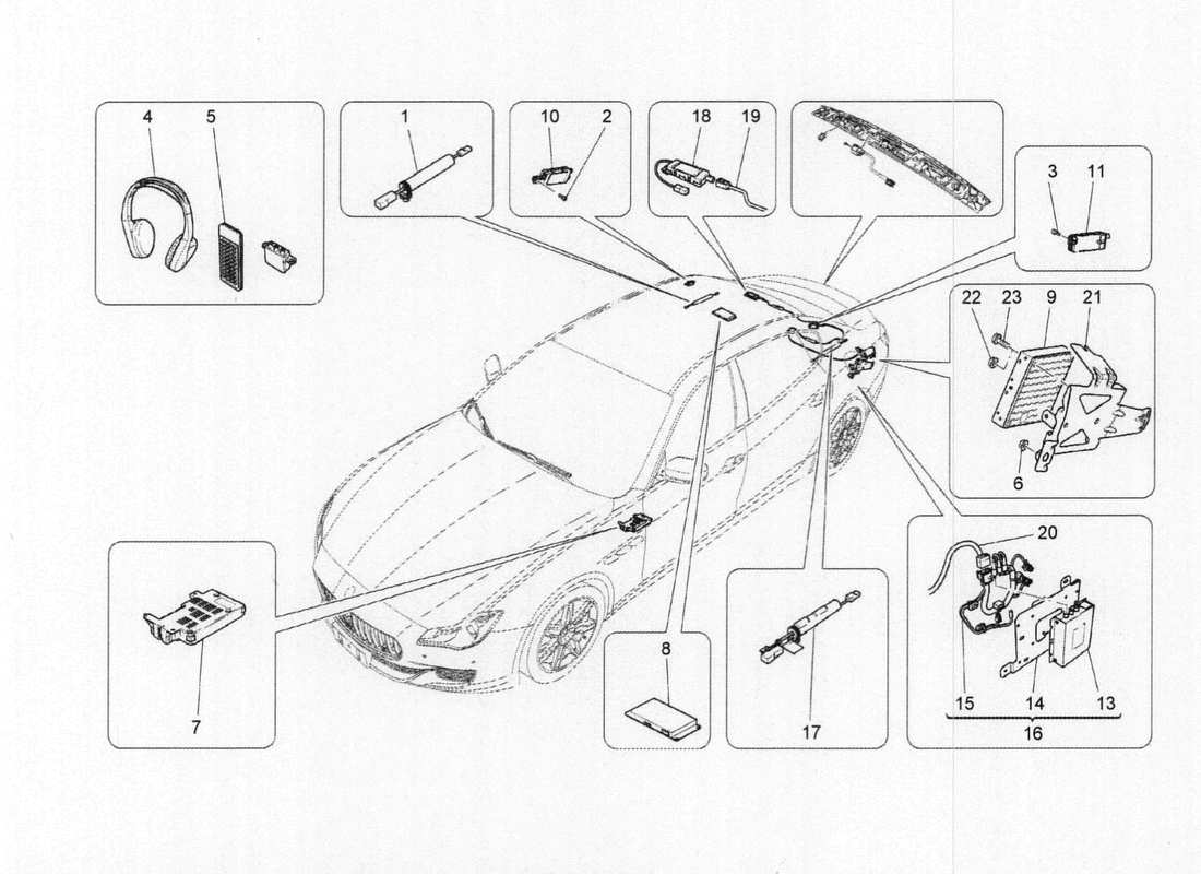 maserati qtp. v6 3.0 bt 410bhp 2015 diagramma delle parti del sistema it