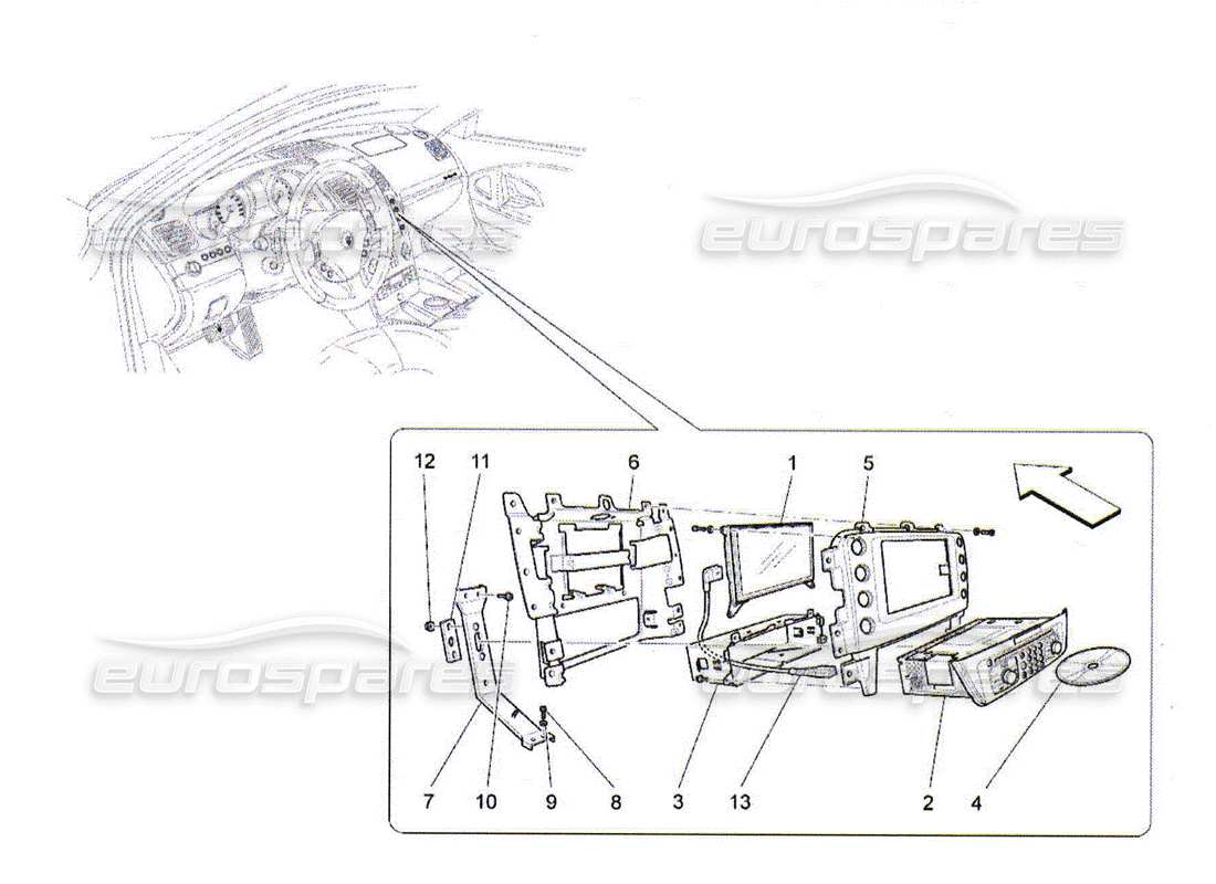 maserati qtp. (2010) 4.2 diagramma delle parti del sistema it