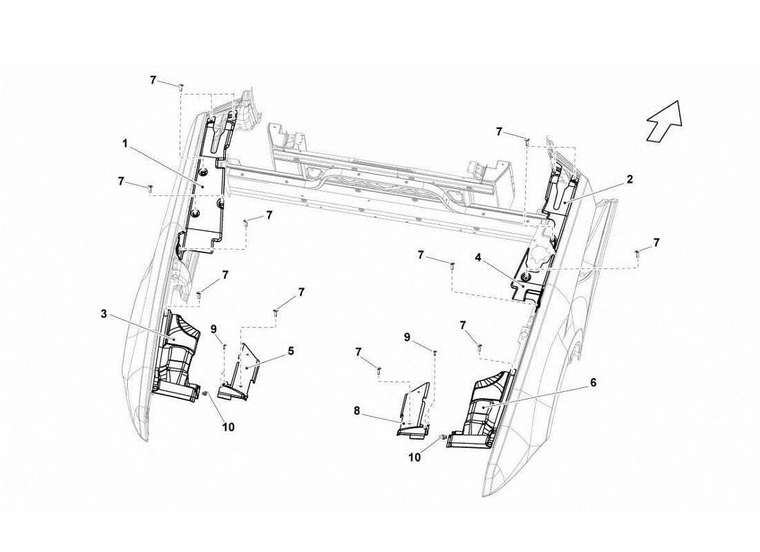 lamborghini gallardo lp570-4s perform calore estetico diagramma delle parti