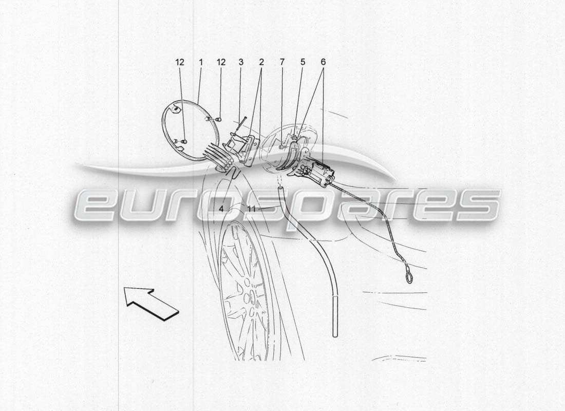 maserati grancabrio mc centenario velocità e controlli del carburante diagramma delle parti