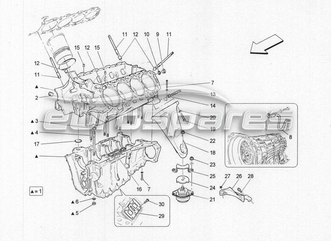 maserati grancabrio mc centenario schema delle parti del motore